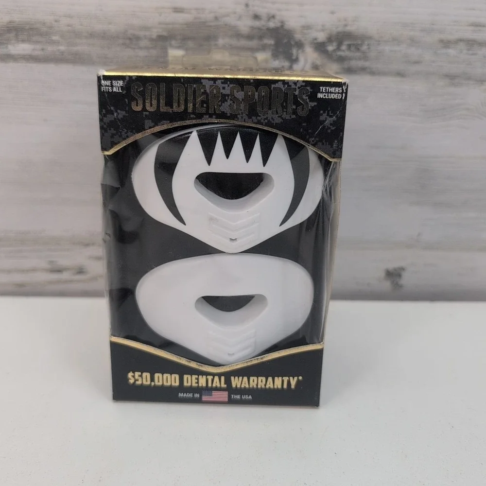 Soldier Sports Elite Air Lip Protector, White, One Size Fits All Made in USA